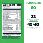 Type Zero Multivitamin – Energía y Salud Diaria (1300 MG, 120 Cápsulas)