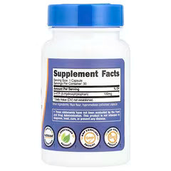 5-HTP Nutricost 100mg – Sueño y Estado de Ánimo (30 cápsulas)