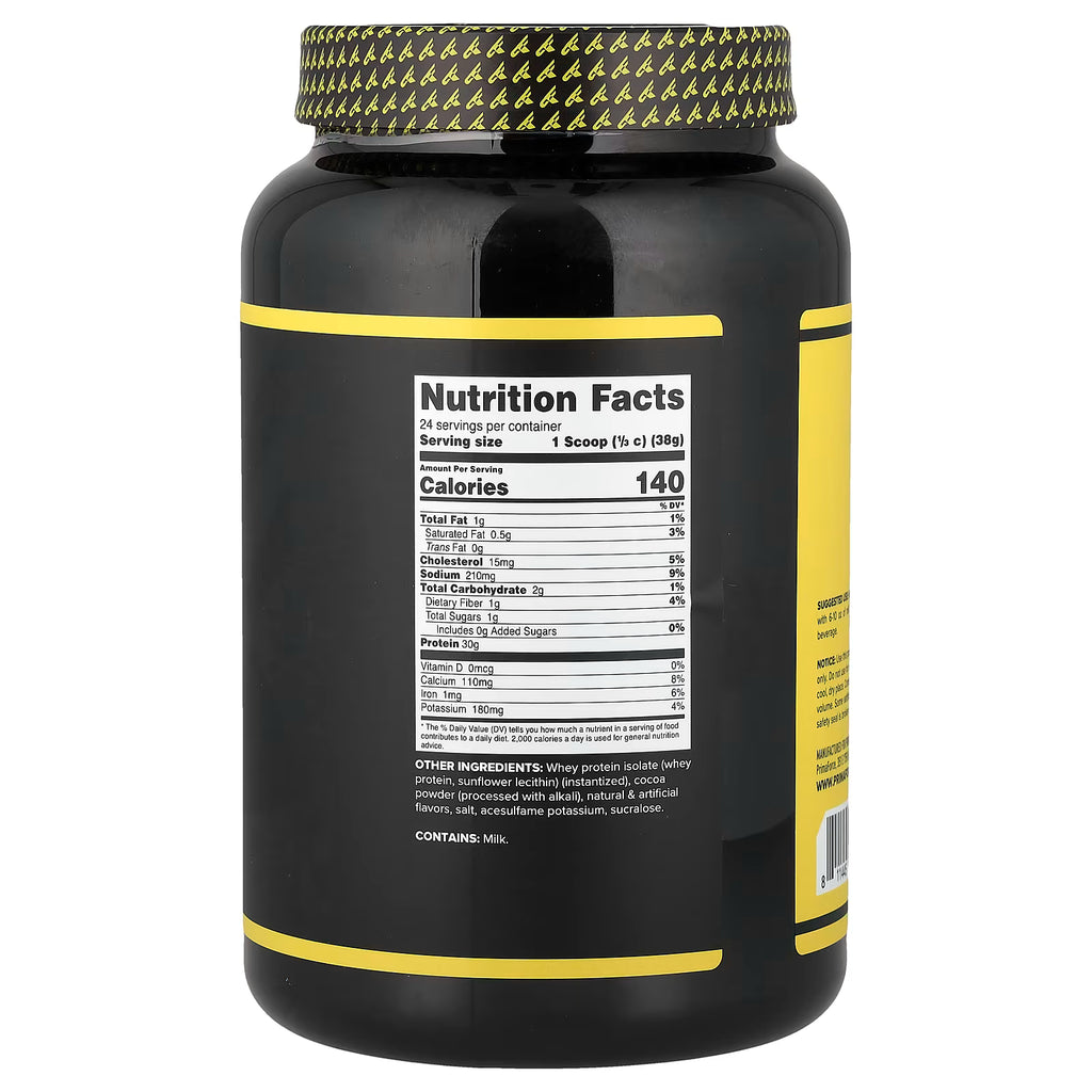 Whey Protein Isolate Primaforce – Proteína Premium y Recuperación (Chocolate, 2 lbs)