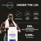 Creatine Monohydrate Type Zero 1KG - Fuerza y rendimiento (UNFLAVORED)