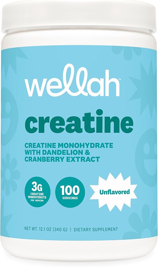 Creatine Wellah – Fuerza y Rendimiento (100 servings, Unflavored)