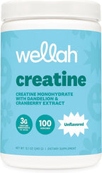 Creatine Wellah – Fuerza y Rendimiento (100 servings, Unflavored)