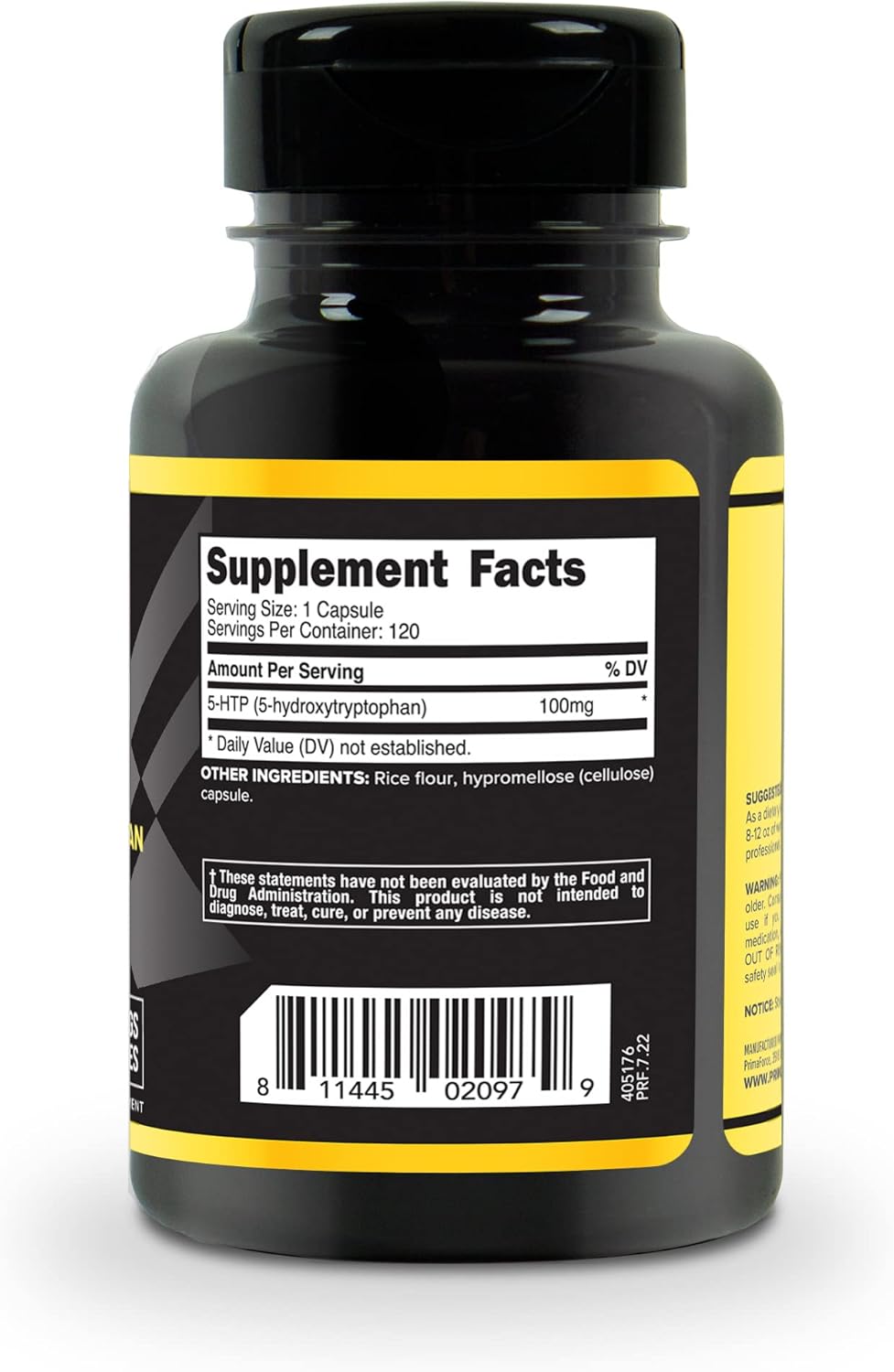 5-HTP Primaforce 100mg – Apoyo para Sueño y Estado de Ánimo (120 cápsulas)
