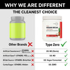 Type Zero Vegan BCAA + Electrolytes – Recuperación y Energía (30 Servings, Fruit Punch)