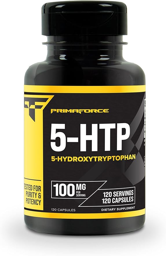 5-HTP Primaforce 100mg – Apoyo para Sueño y Estado de Ánimo (120 cápsulas)