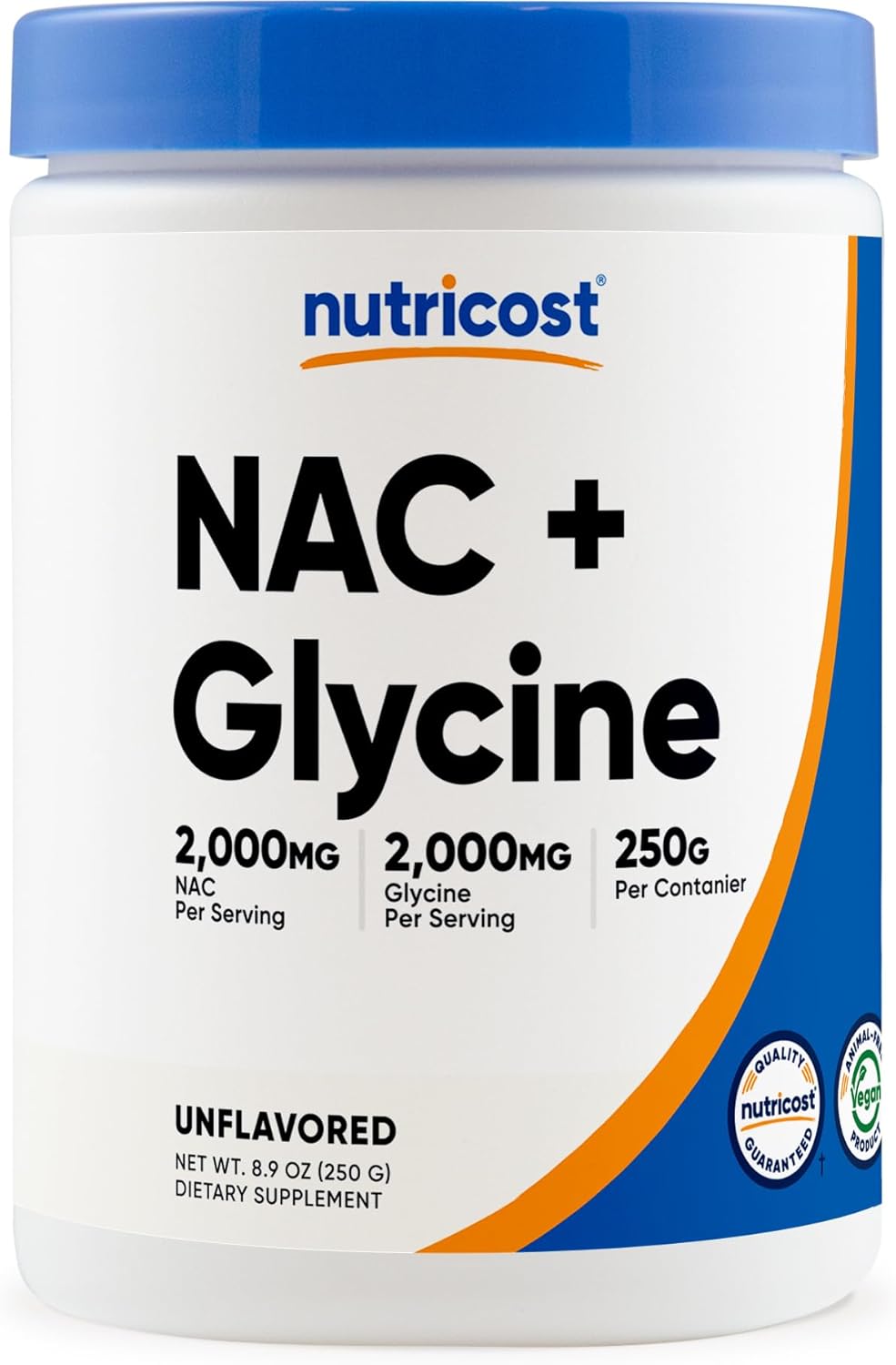 NAC + Glycine 4000mg (Unflavored) – Detox, Recuperación y Bienestar