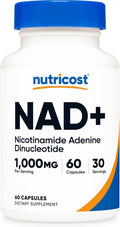 NAD+ 1000mg (60 cápsulas) – Energía Celular y Anti-Envejecimiento