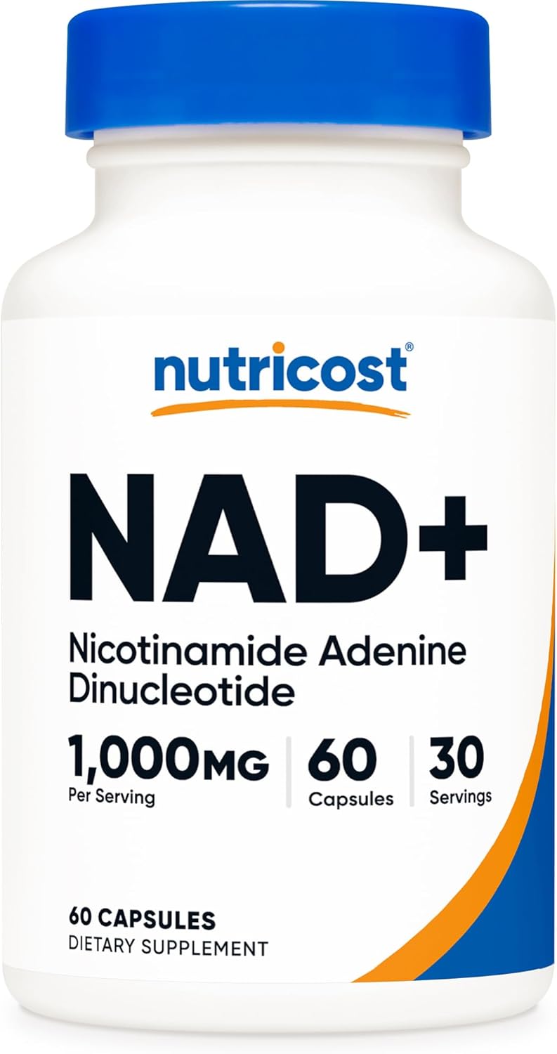 NAD+ 1000mg (60 cápsulas) – Energía Celular y Anti-Envejecimiento