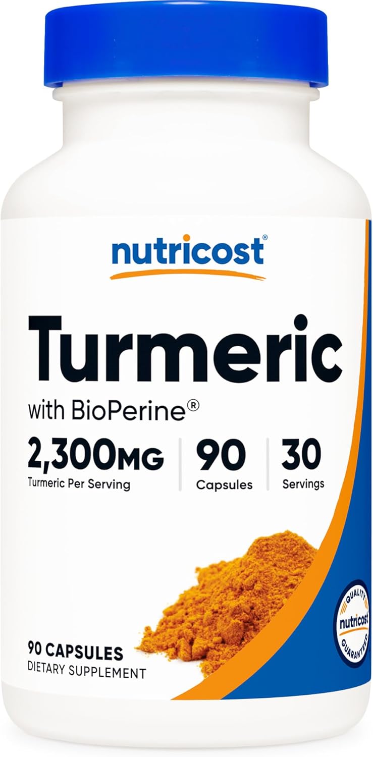Turmeric with BioPerine 2300mg (90 cápsulas) – Soporte Antiinflamatorio y Articulaciones