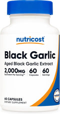 Black Garlic 2000mg (60 cápsulas) – Antioxidante y Salud Cardiovascula