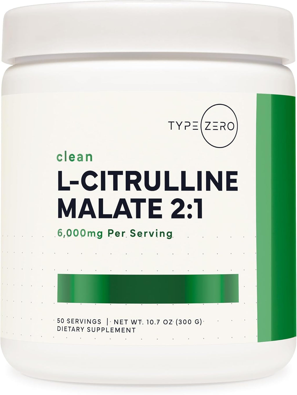 Type Zero L-Citrulline Malate 2:1 – Pump y Rendimiento (50 Servings, Unflavored)