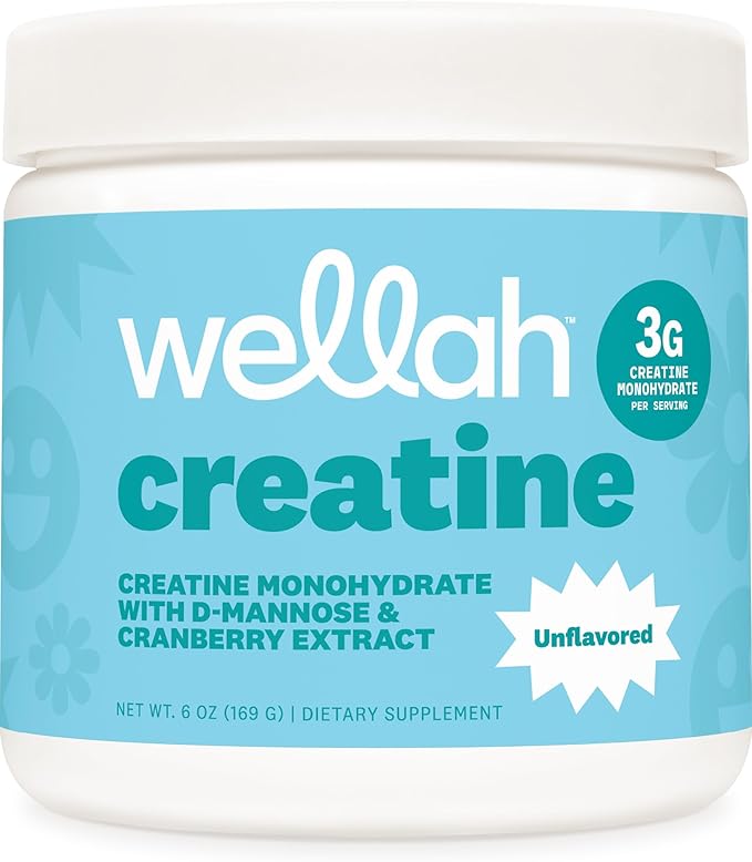 Creatine Wellah – Fuerza y Rendimiento (50 servings, Unflavored)