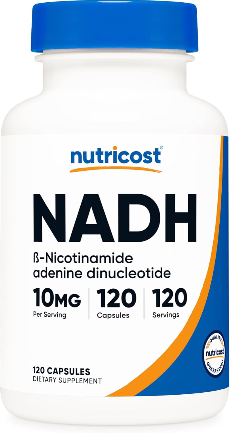 NADH 10mg (120 cápsulas) – Energía, Enfoque y Rendimiento Diario