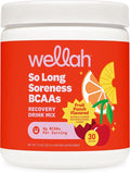 So Long Soreness BCAAs Wellah – Recuperación y Masa Muscular (Fruit Punch, 30 servings)