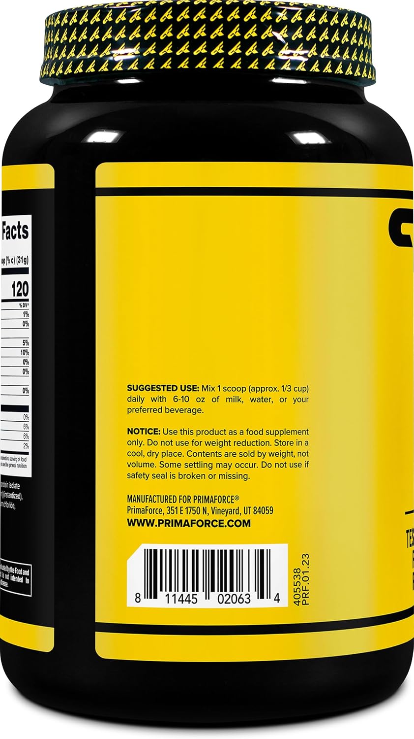 Whey Protein Isolate Primaforce – Proteína Premium y Recuperación (Vanilla, 2 lbs)
