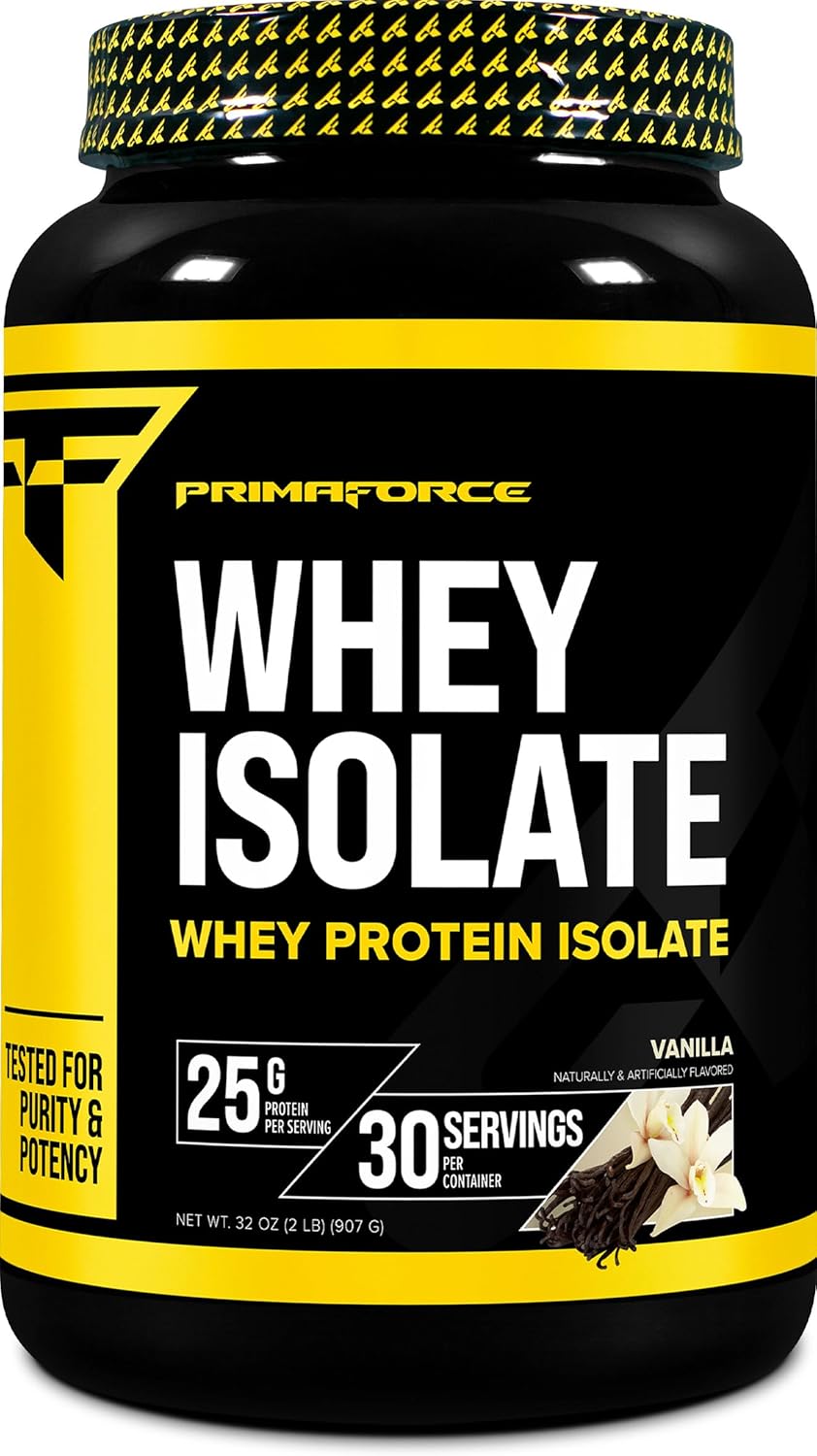 Whey Protein Isolate Primaforce – Proteína Premium y Recuperación (Vanilla, 2 lbs)
