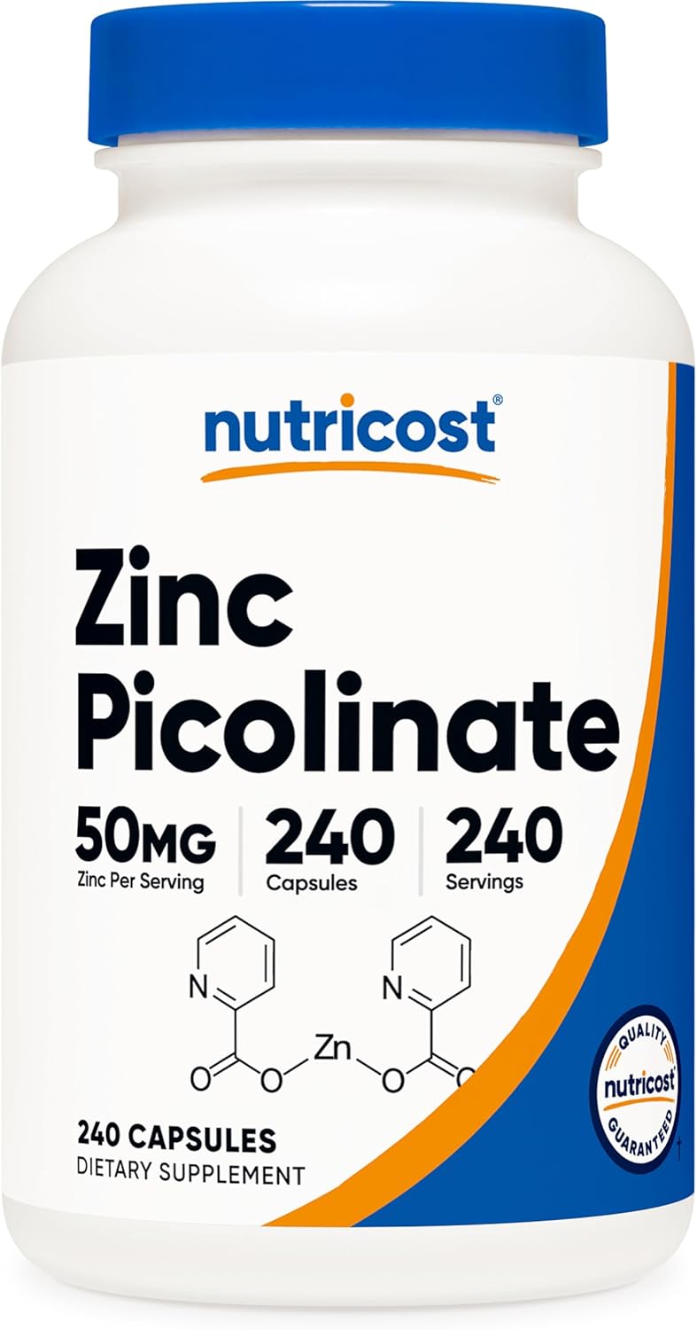 Zinc 50mg – Inmunidad y Salud (240 cápsulas)