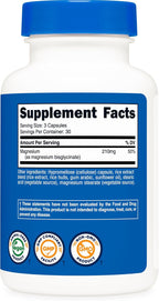 Magnesium Glycinate 400mg (120 cápsulas) – Relajación y Sueño Profundo