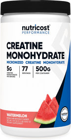 Nutricost Creatine Monohydrate – Fuerza y Energía (300g, Watermelon)