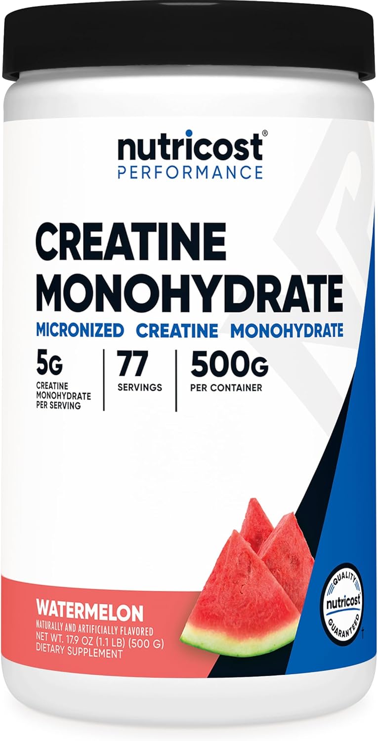 Nutricost Creatine Monohydrate – Fuerza y Energía (300g, Watermelon)