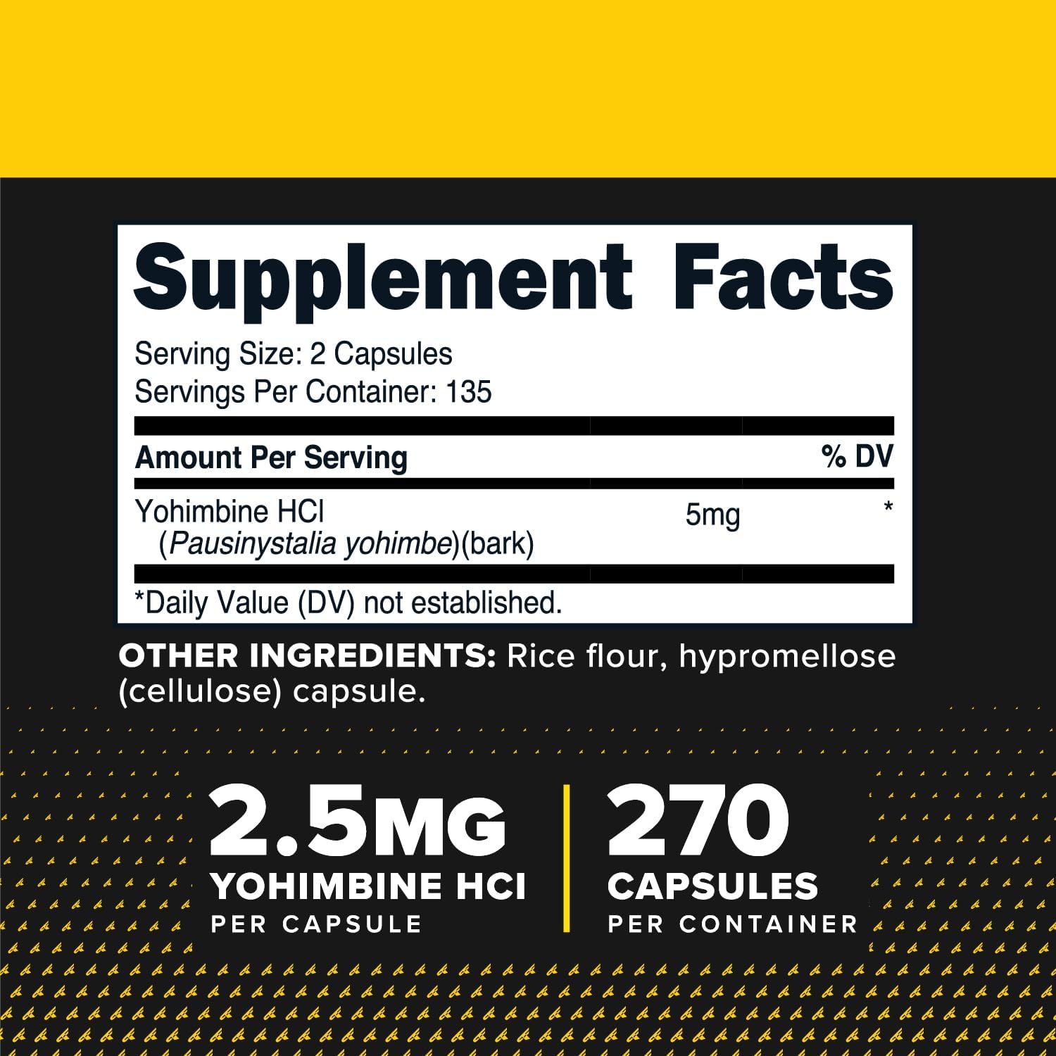 Yohimbine Primaforce – Quema de Grasa y Energía (2.5mg, 270 cápsulas)