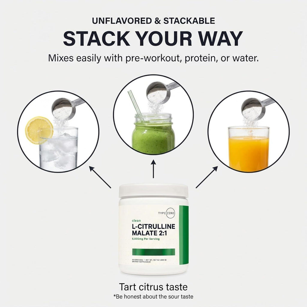 Type Zero L-Citrulline Malate 2:1 – Pump y Rendimiento (50 Servings, Unflavored)