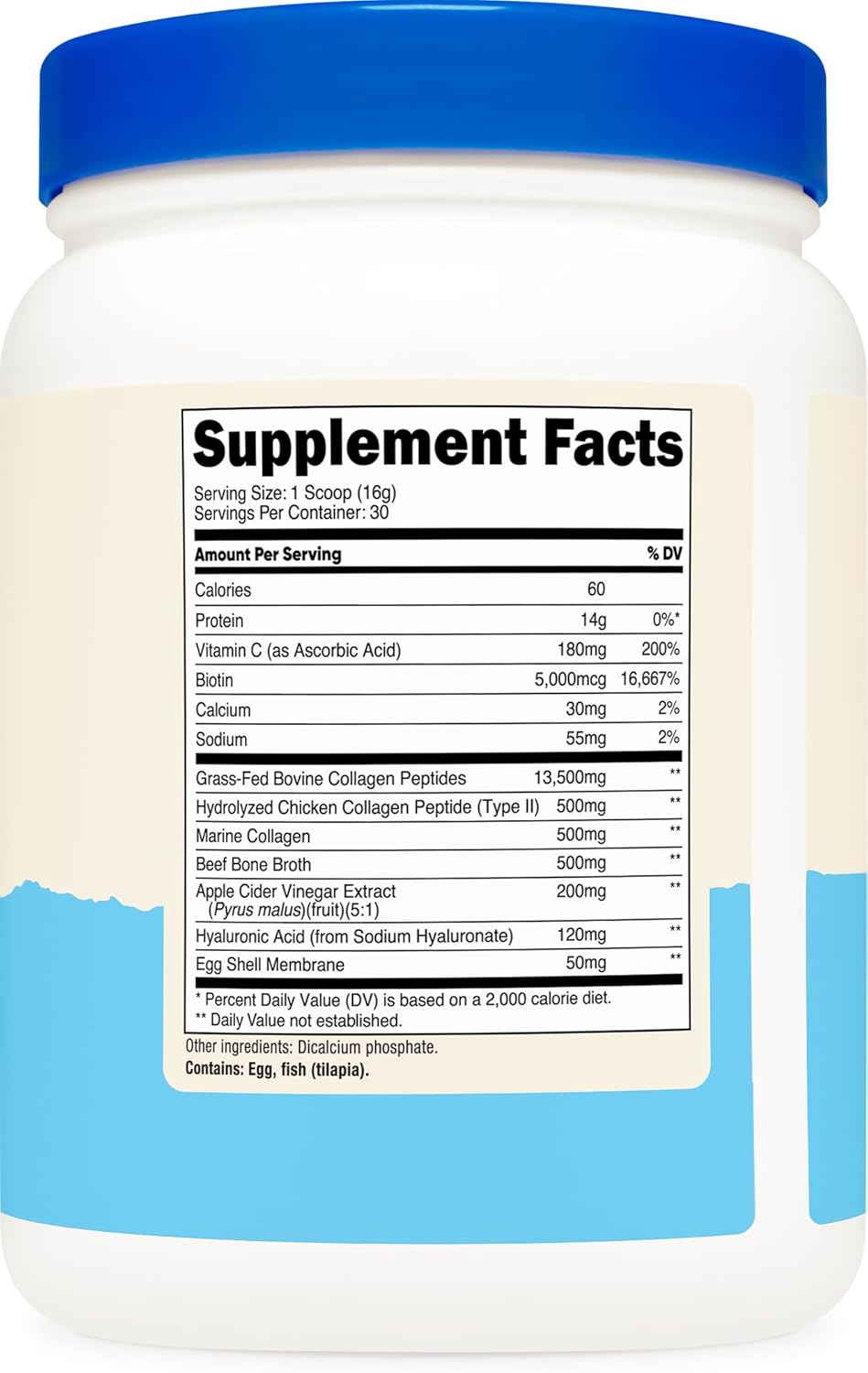 Collagen Peptides – Piel, Cabello y Articulaciones (300g / 30 servings)