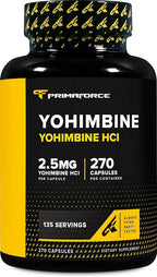 Yohimbine Primaforce – Quema de Grasa y Energía (2.5mg, 270 cápsulas)