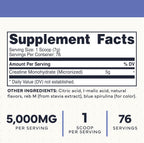 Type Zero Creatine Monohydrate – Energía y Fuerza (500g, Blue Raspberry)