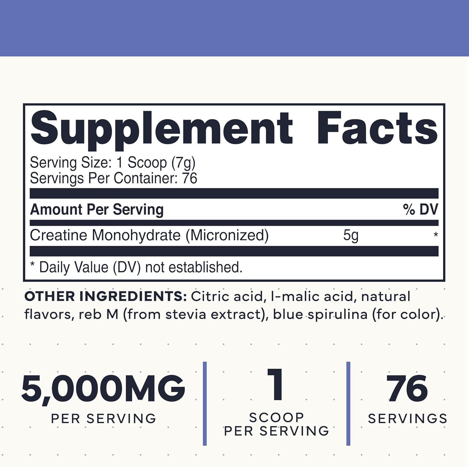 Type Zero Creatine Monohydrate – Energía y Fuerza (500g, Blue Raspberry)