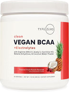 Type Zero Vegan BCAA + Electrolytes – Recuperación y Energía (30 Servings, Fruit Punch)
