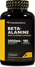 Beta-Alanine Primaforce 3400mg – Resistencia y Rendimiento (180 cápsulas)