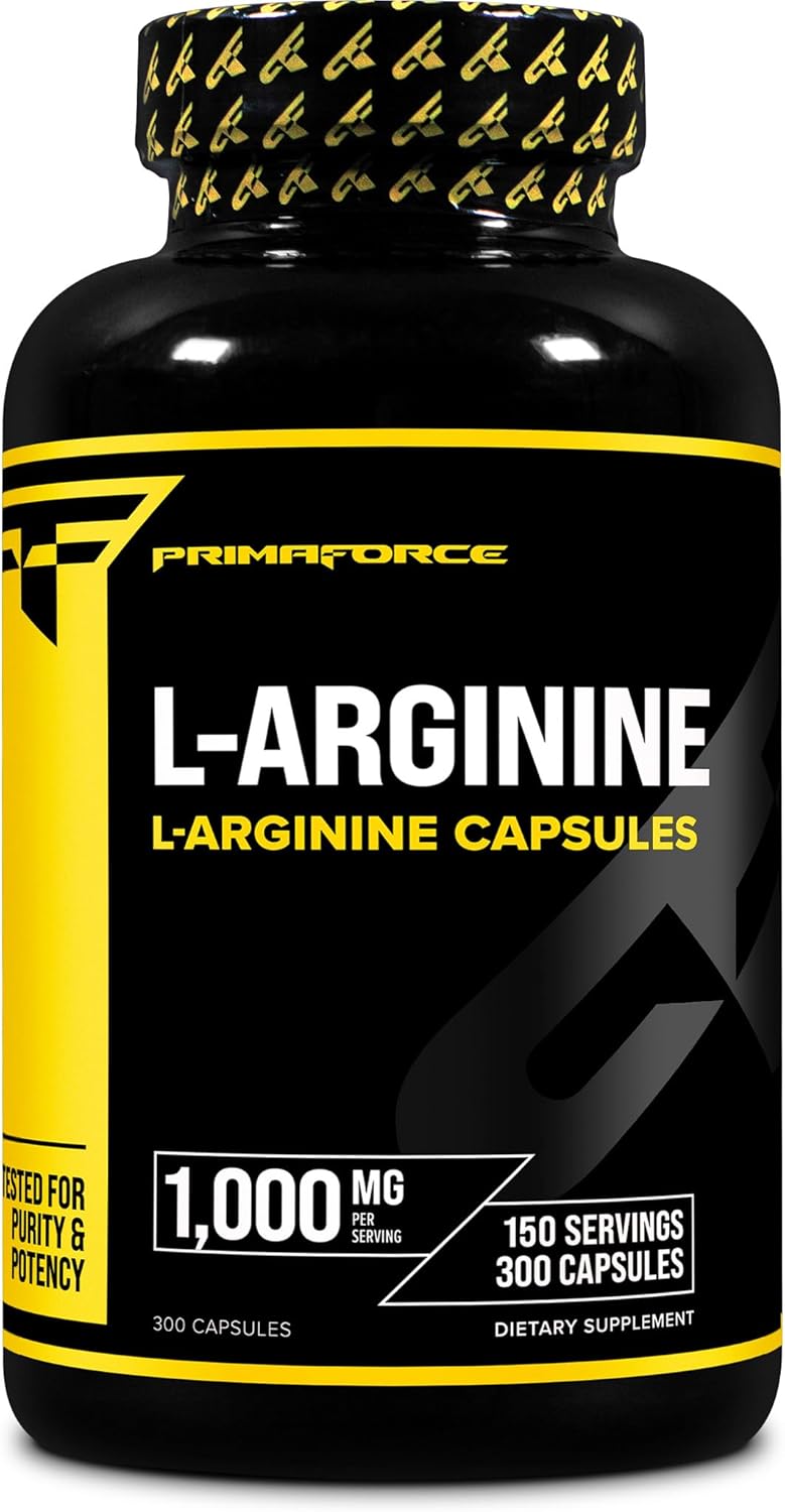 L-Arginine Primaforce 1000mg – Pump y Circulación (300 cápsulas)