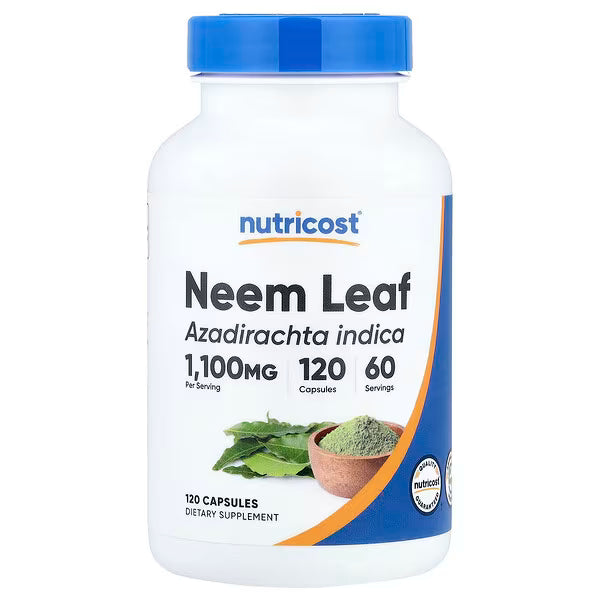 Neem Leaf 1100mg (120 cápsulas) – Detox Natural y Bienestar