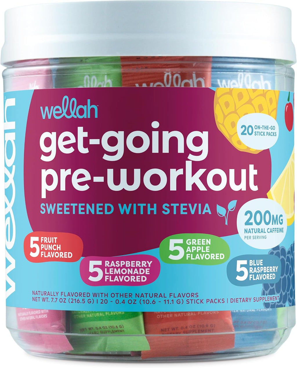 Wellah Pre-workout [20 PACK] [Variety Pack]