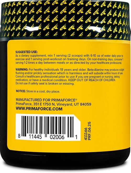 Beta-Alanine Primaforce – Resistencia y Rendimiento (200g)