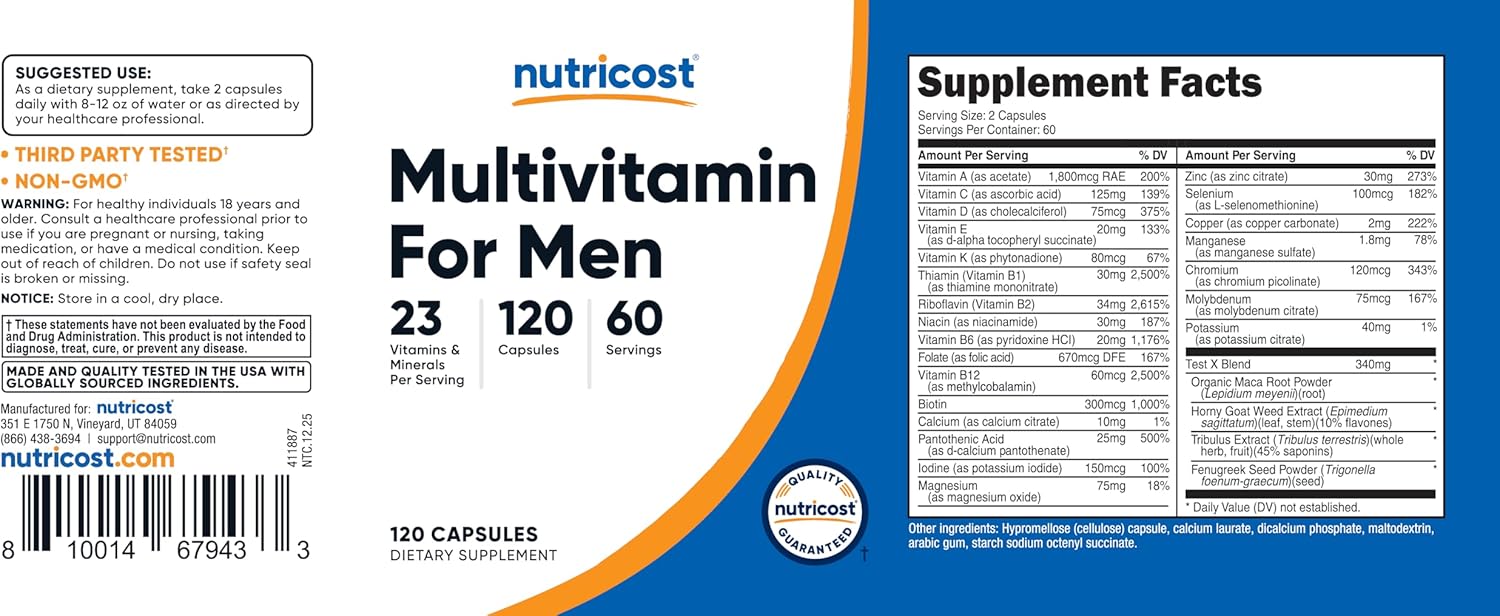 Multivitamin – Energía y Salud Diaria (120 cápsulas)