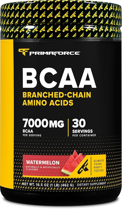BCAA Powder Primaforce – Recuperación y Masa Muscular (Watermelon, 30 servings)