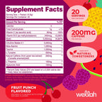 Pre-Workout Wellah – Energía y Enfoque (20 sobres, Fruit Punch)