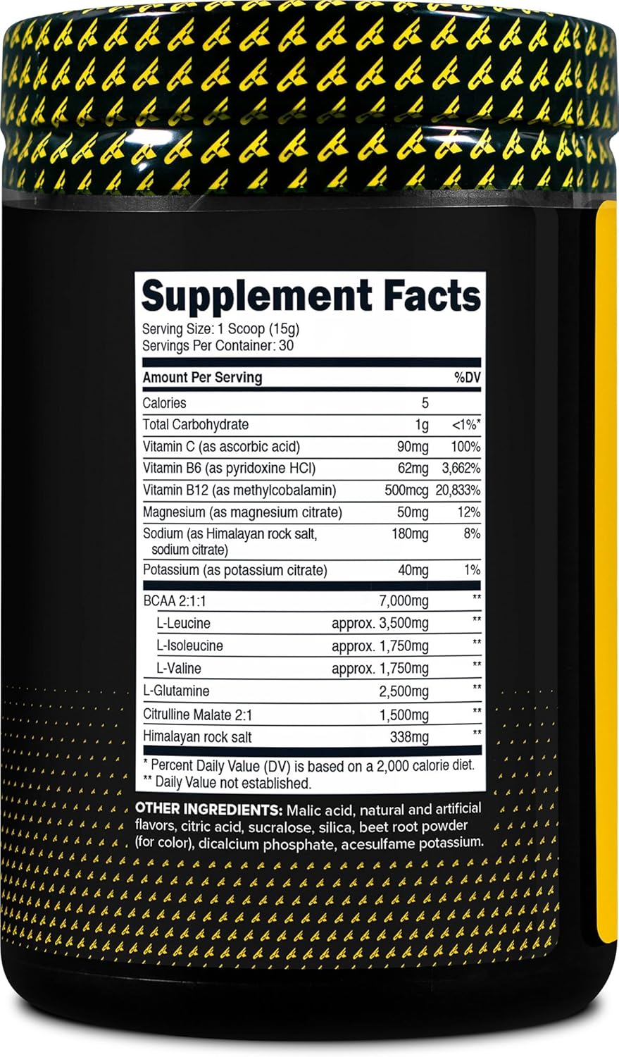BCAA Powder Primaforce – Recuperación y Masa Muscular (Watermelon, 30 servings)