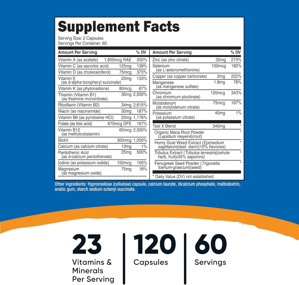 Multivitamin – Energía y Salud Diaria (120 cápsulas)