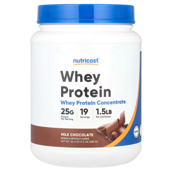 Whey Protein Concentrate Nutricost – Proteína y Recuperación (Chocolate, 1.5 lbs)