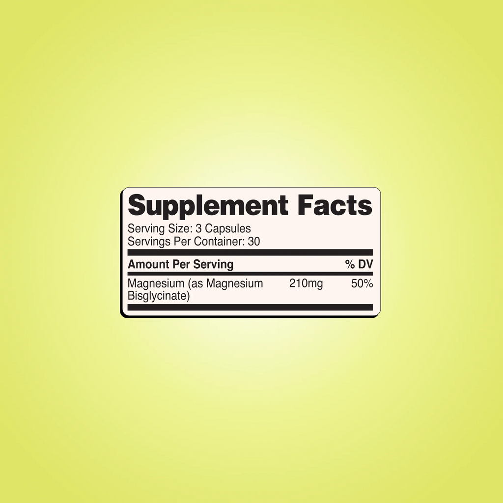 Magnesium Glycinate Wellah – Relajación y Sueño Profundo (90 cápsulas)