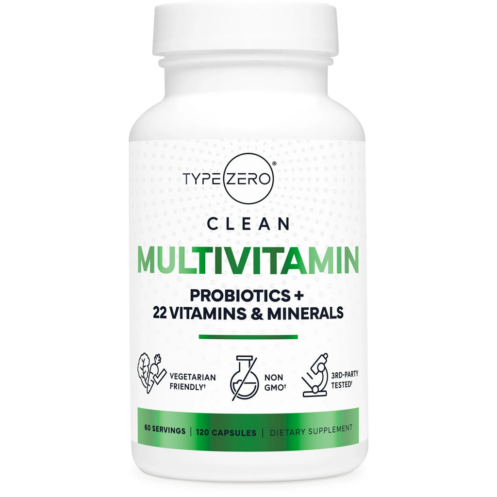 Type Zero Multivitamin – Energía y Salud Diaria (1300 MG, 120 Cápsulas)