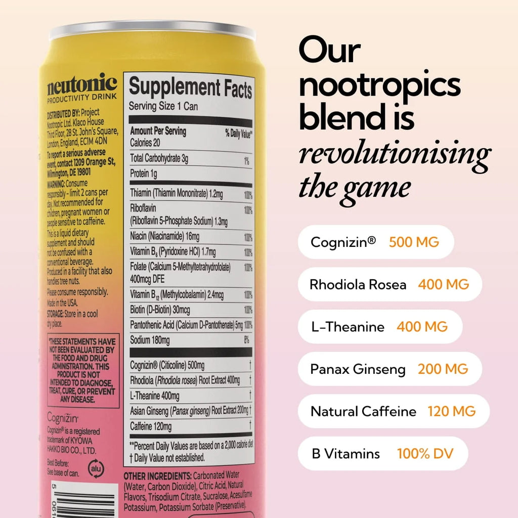 Neutonic Productivity Drink - Strawberry Lemonade