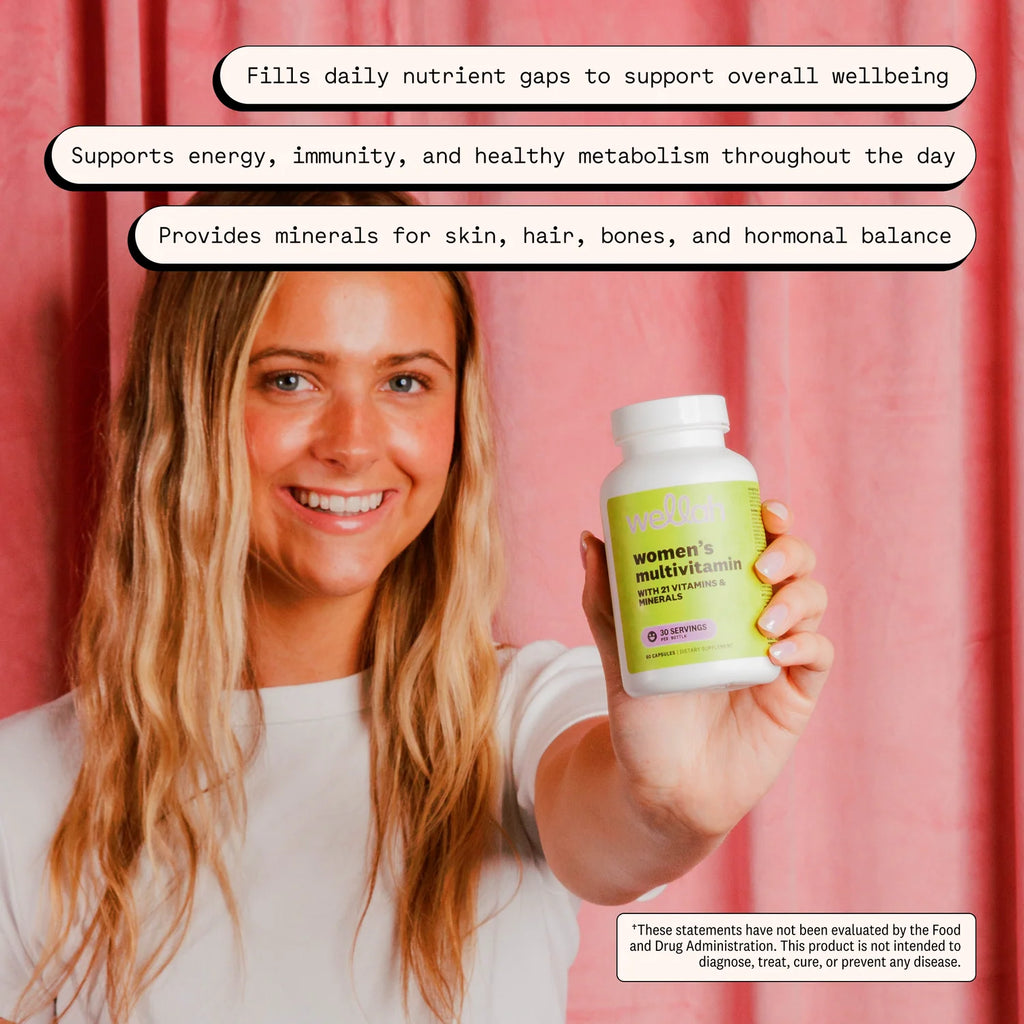 Women’s Multivitamin Wellah – Salud y Energía Diaria (60 cápsulas)