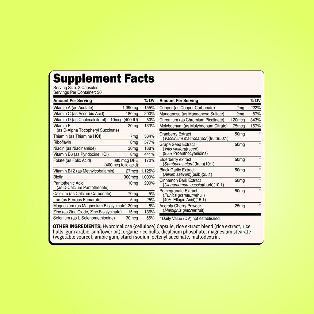Women’s Multivitamin Wellah – Salud y Energía Diaria (60 cápsulas)