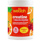 Creatine + Hydration Wellah – Energía, Rendimiento e Hidratación (Fruit Punch, 30 servings)