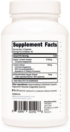 Type Zero Turmeric + Bioperine – Soporte Antiinflamatorio (2300 MG, 120 Cápsulas)